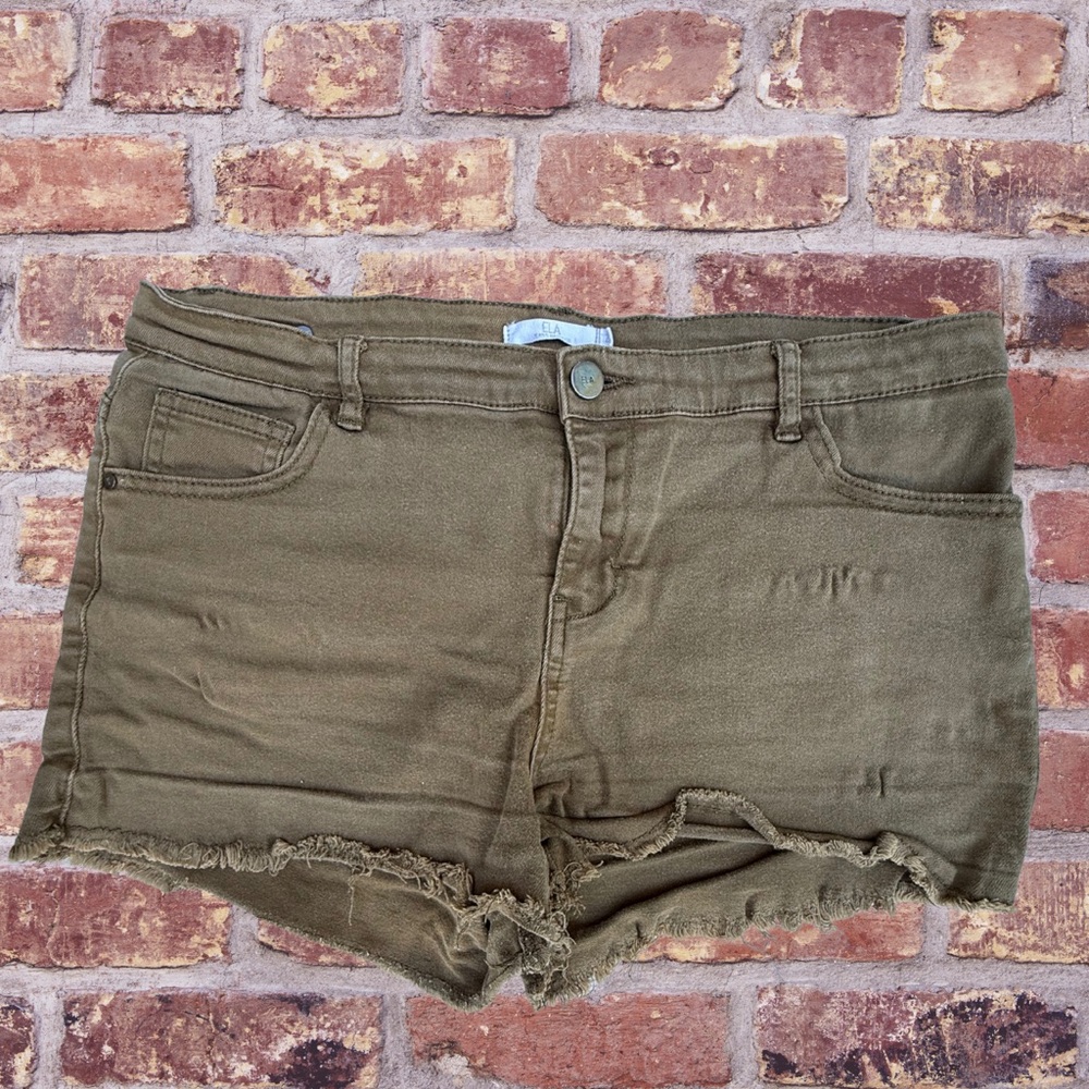Olive Green Women's Shorts